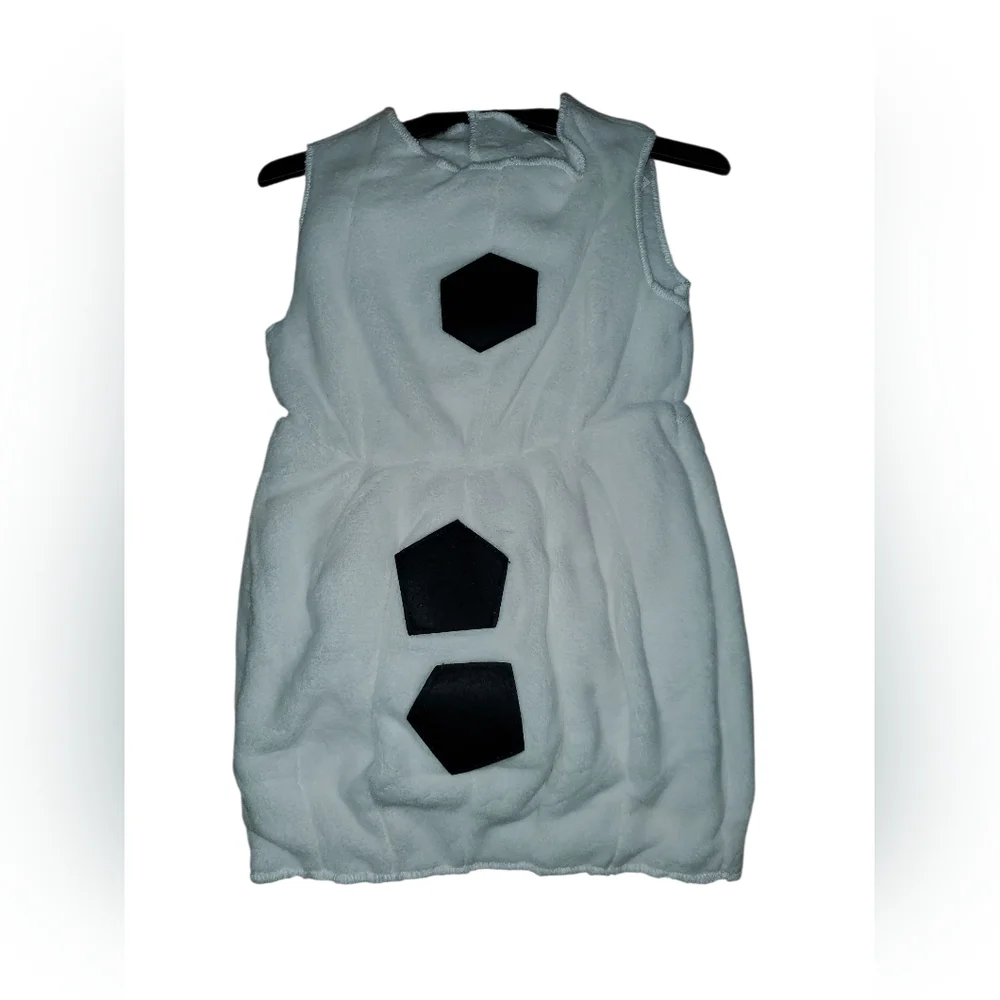 Disguise Olaf Snowman Costume White with Black and Brown Accents